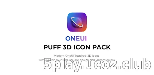 OneUi Puff 3D Icon Pack